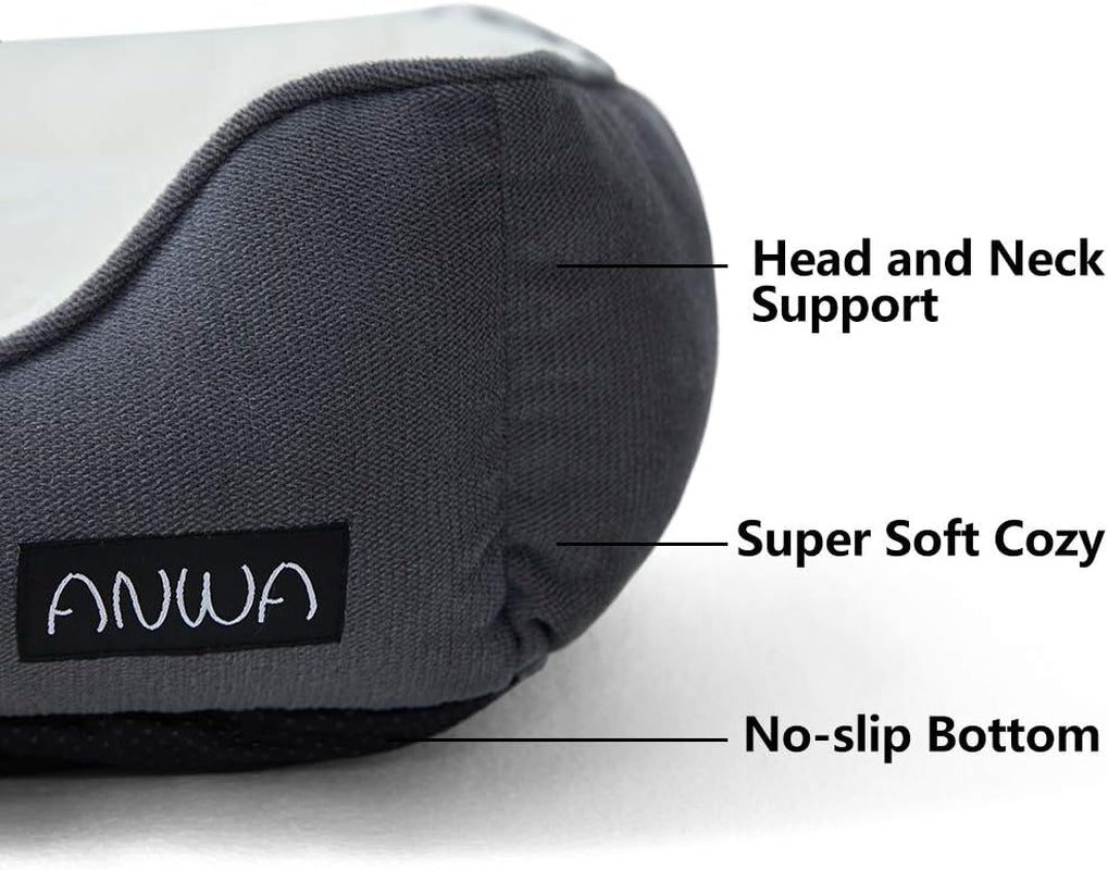 Medium Dog Bed for Large Dogs, Washable Deep Grey Pet Bed, 24 Inch