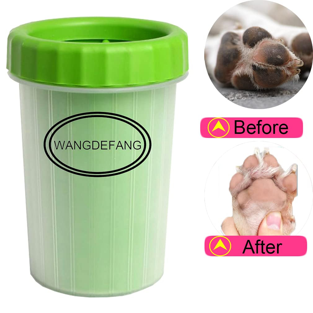 Dog Paw Cleaner, Effectively Cleans Muddy Pet Paws, Small, Green