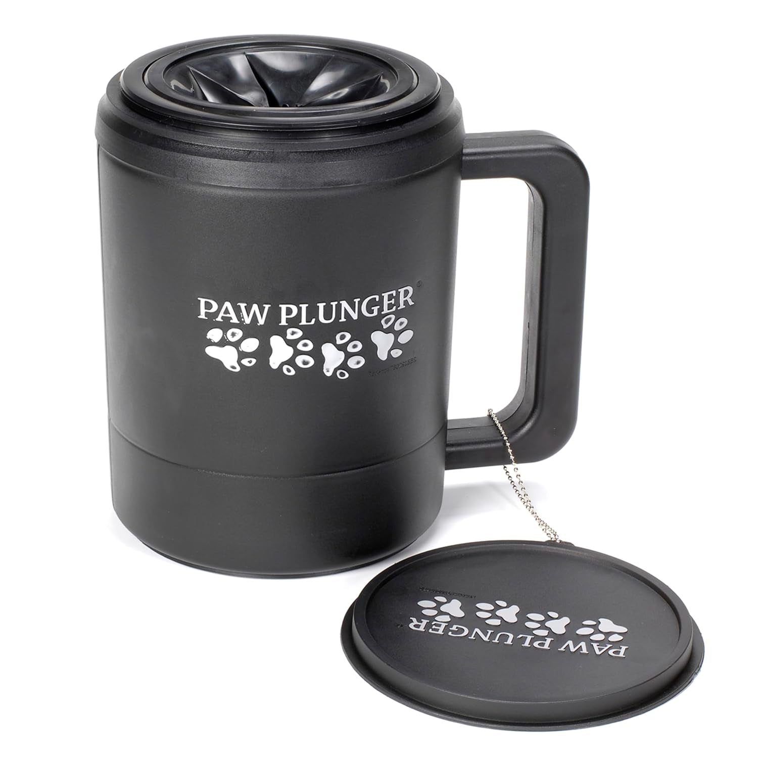 Dog Paw Cleaner - Portable Paw Washing Solution for Large Dogs - Essential Puppy Care - Black