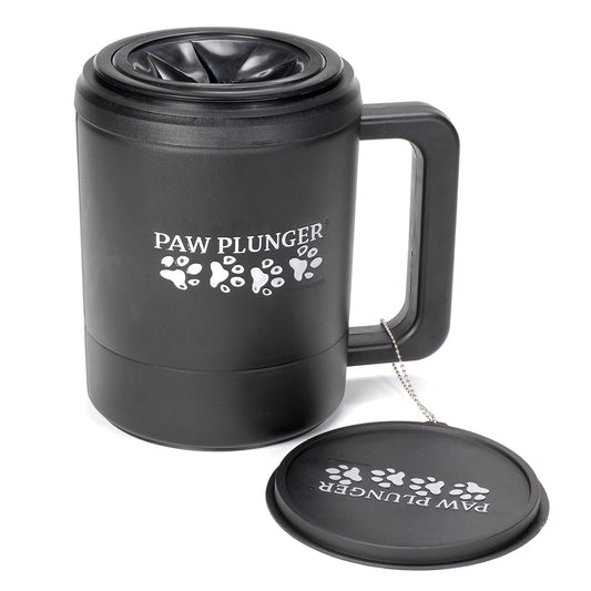 Dog Paw Cleaner - Portable Paw Washing Solution for Large Dogs - Essential Puppy Care - Black