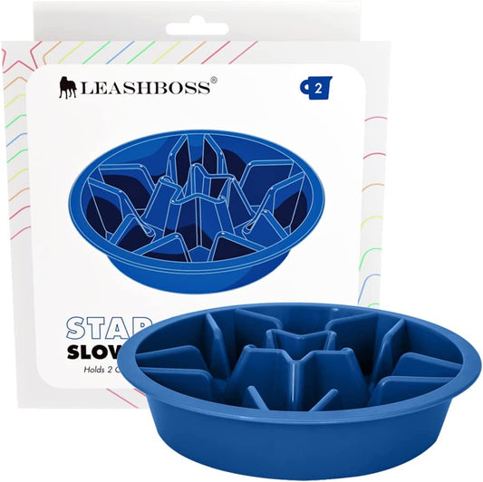 Slow Feeder Dog Bowls - Cup Maze Puzzle Bowl with Feeder Holes for Elevated Pet Feeders, Designed for Large, Medium, and Small Breeds (2 Cup Capacity - 7.5-8 Inch Feeder Holes)