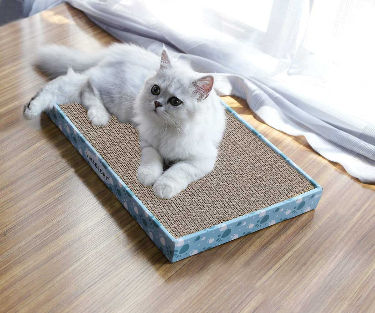 Cat Scratcher Padpal Cat Scratching Board, Extra Wide, 3Pack | Cardboard Scratcher with Catnip for Indoor, Flat Scratch Board Scratch Pad Cardboard for Kitten